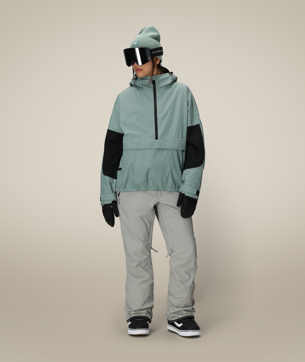 WOMENS STANDARD SHELL PANT - LT GREY