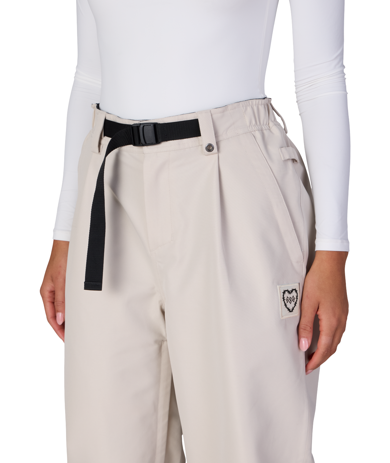 WOMENS OUTLINE™ SHELL PANT - LIMESTONE HEART