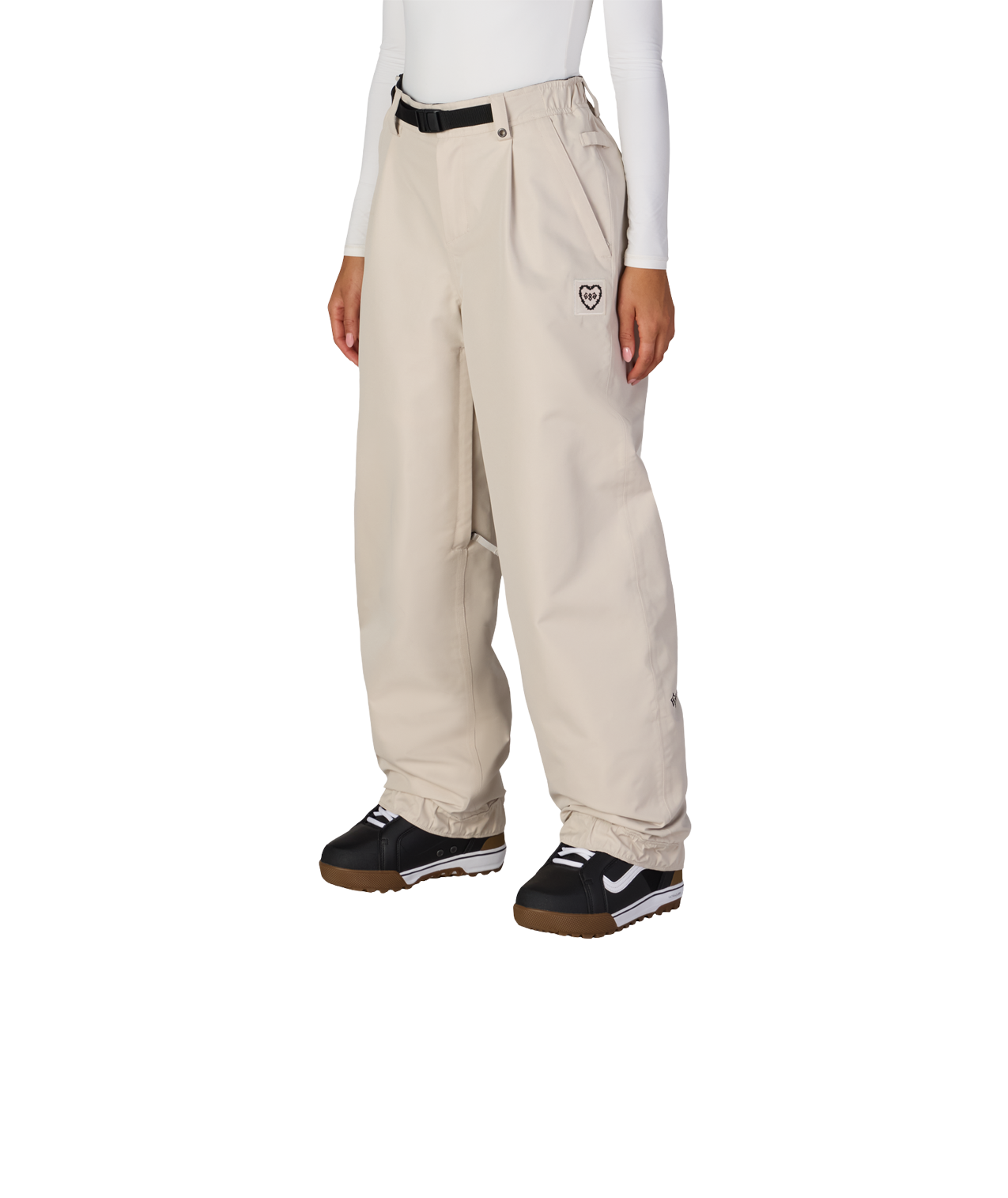 WOMENS OUTLINE™ SHELL PANT - LIMESTONE HEART