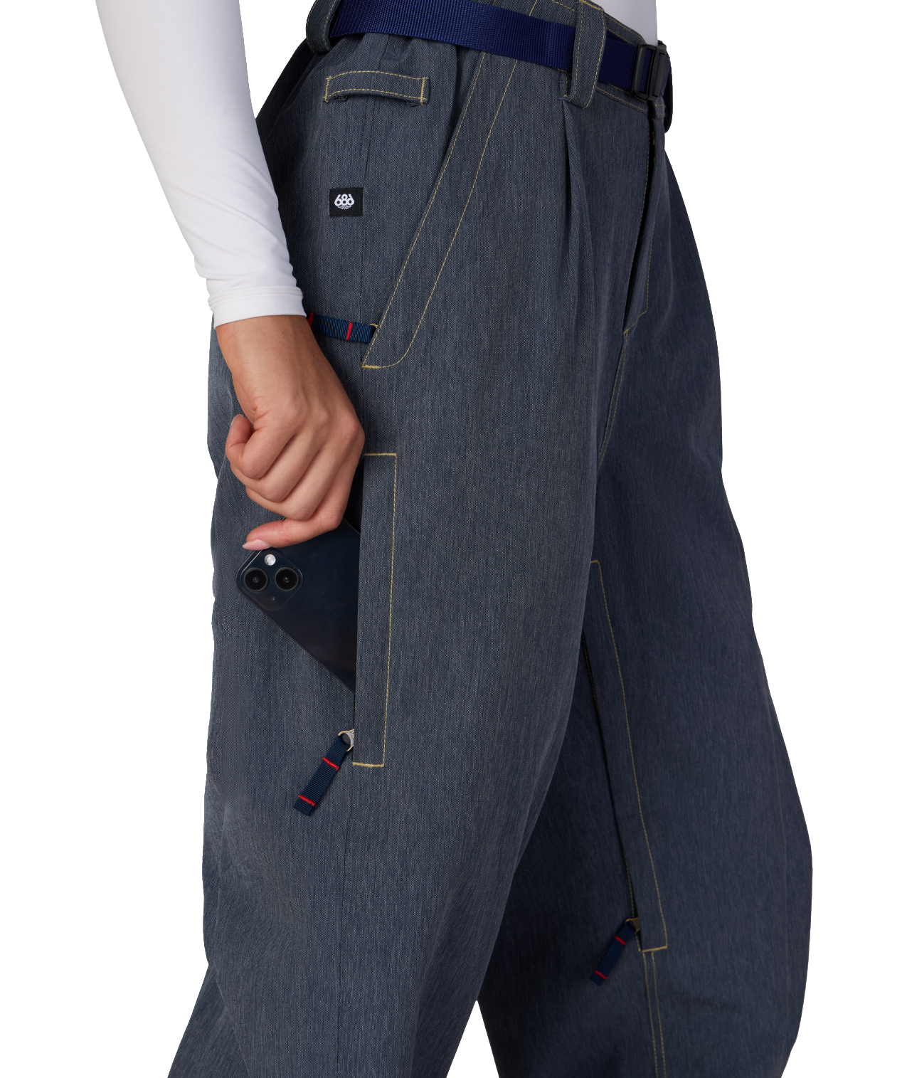 WOMENS OUTLINE™ SHELL PANT - NAVY DENIM