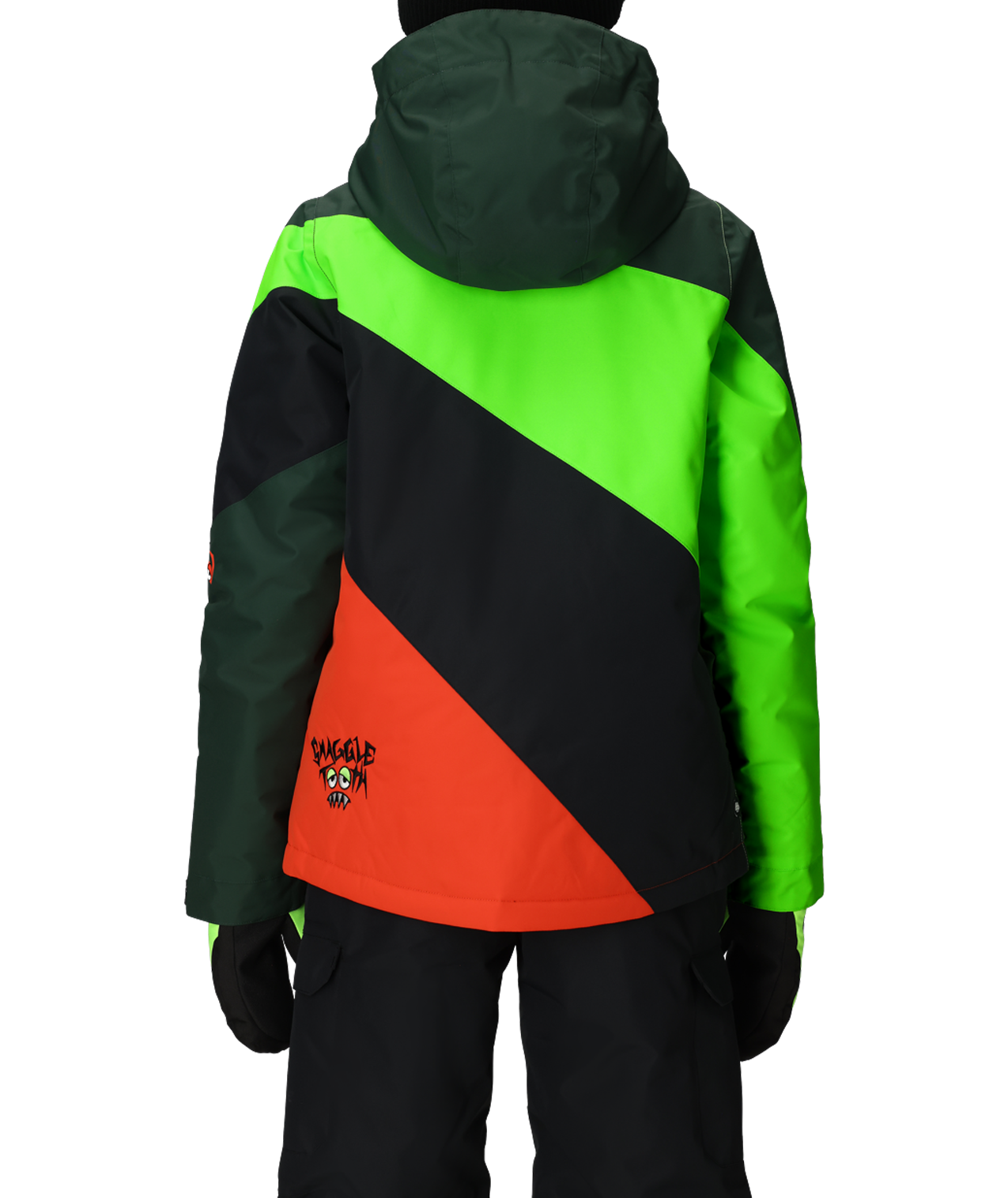 BOYS SNAGGLETOOTH OWEN INSULATED JACKET - BOREALIS GREEN COLORBLOCK