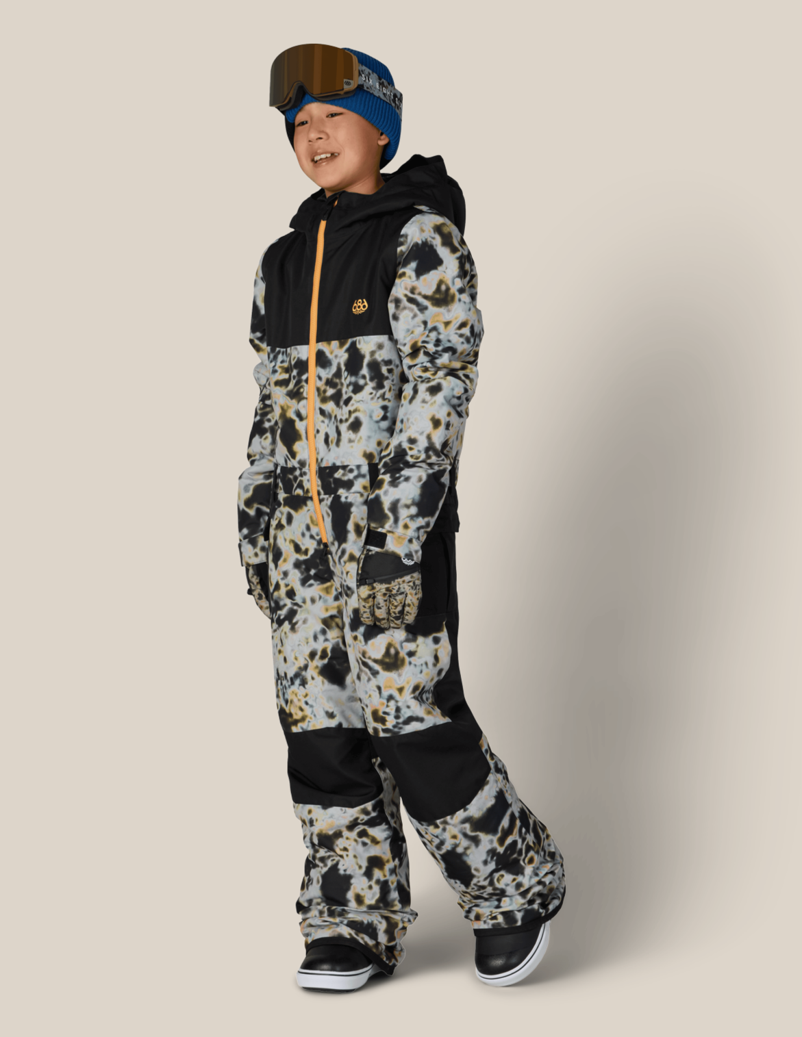 BOYS SHAZAM INSULATED ONE-PIECE - GREY TUNDRA COLORBLOCK