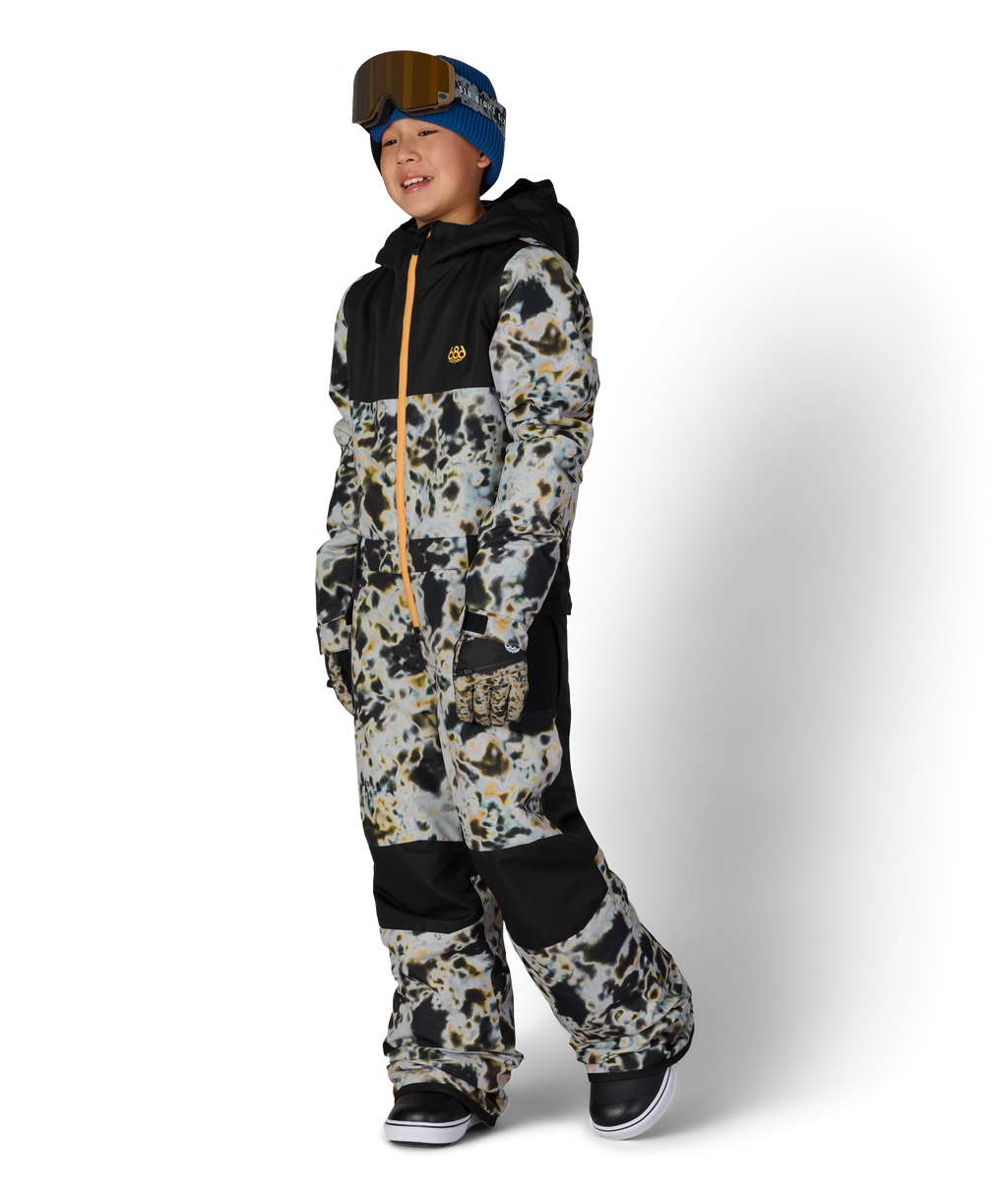 BOYS SHAZAM INSULATED ONE-PIECE - GREY TUNDRA COLORBLOCK