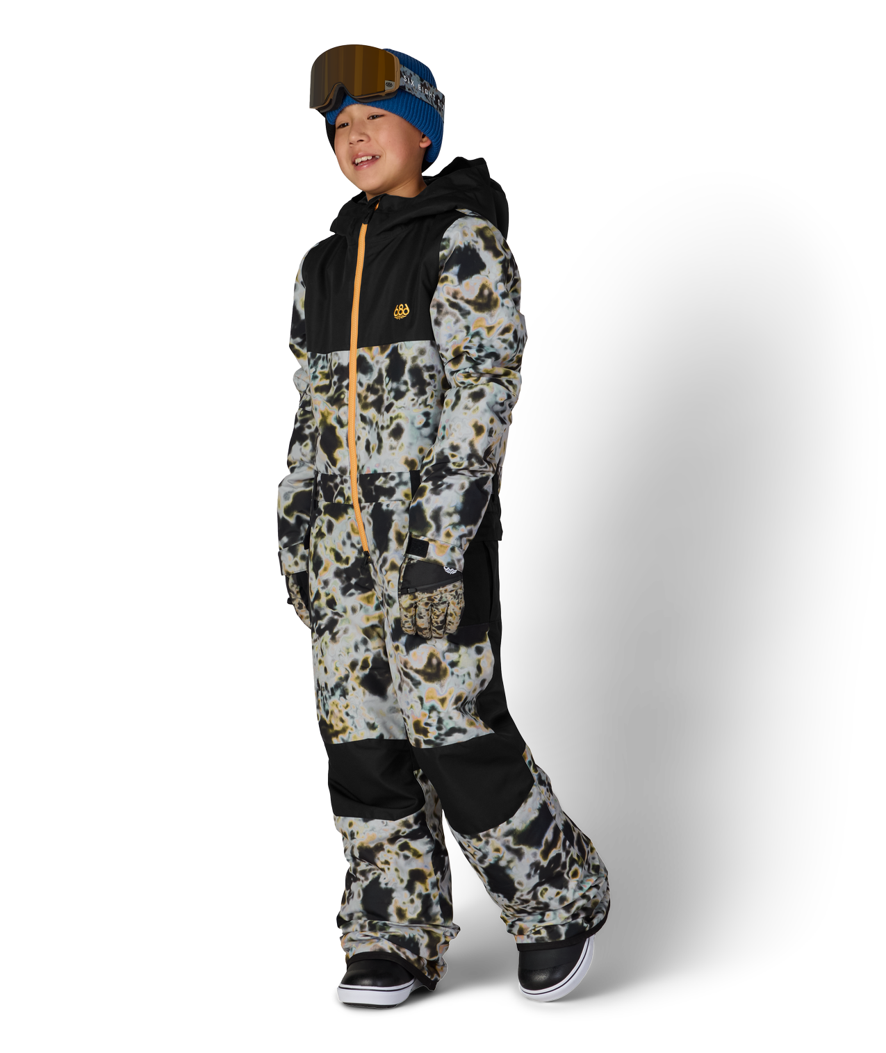 BOYS SHAZAM INSULATED ONE-PIECE - GREY TUNDRA COLORBLOCK