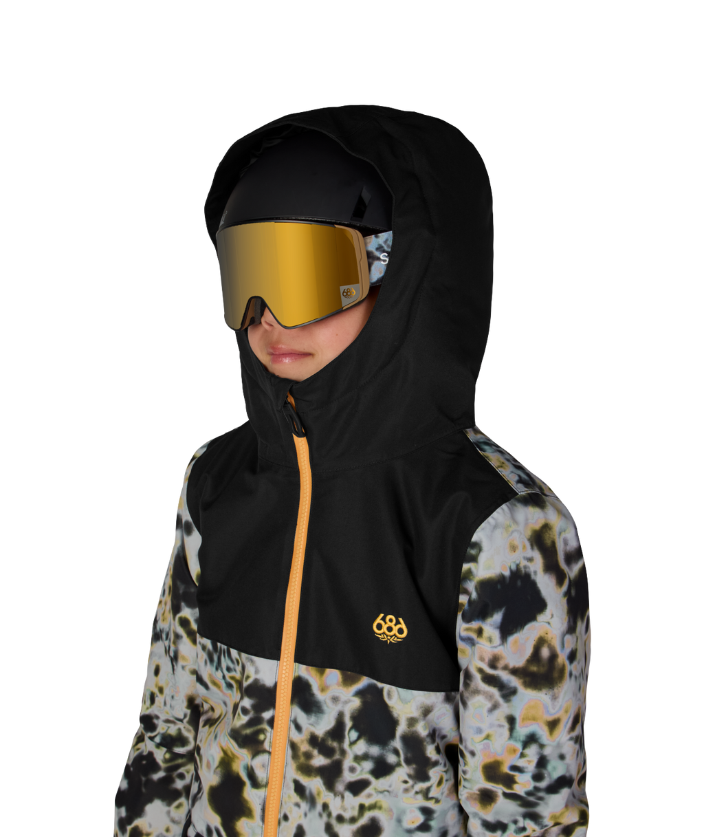 BOYS SHAZAM INSULATED ONE-PIECE - GREY TUNDRA COLORBLOCK
