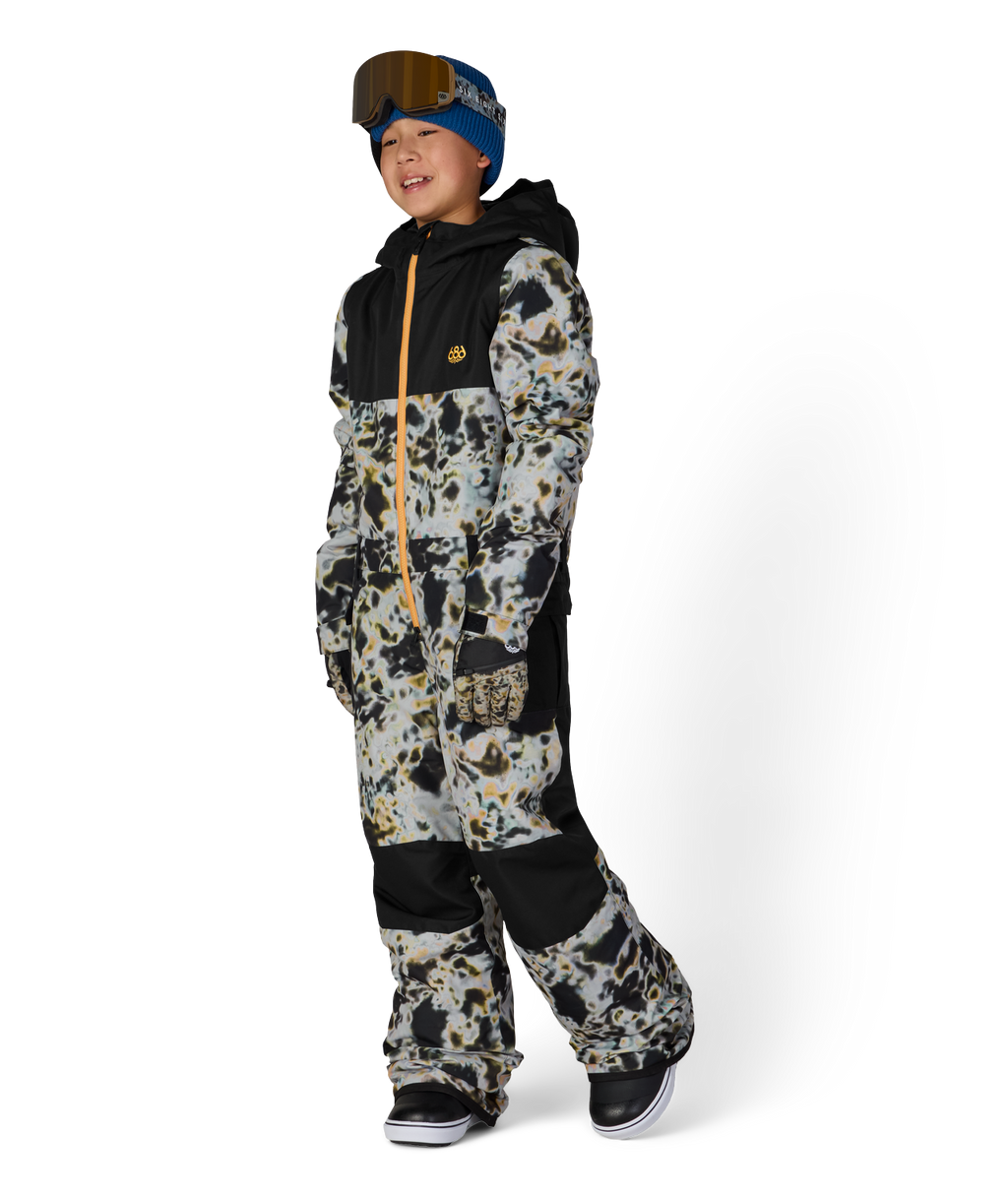 BOYS SHAZAM INSULATED ONE-PIECE - GREY TUNDRA COLORBLOCK
