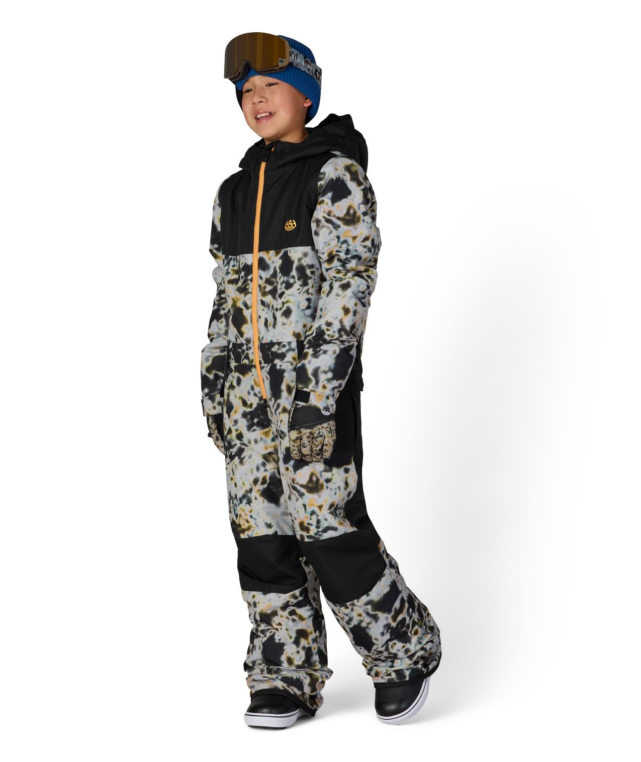 BOYS SHAZAM INSULATED ONE-PIECE - GREY TUNDRA COLORBLOCK
