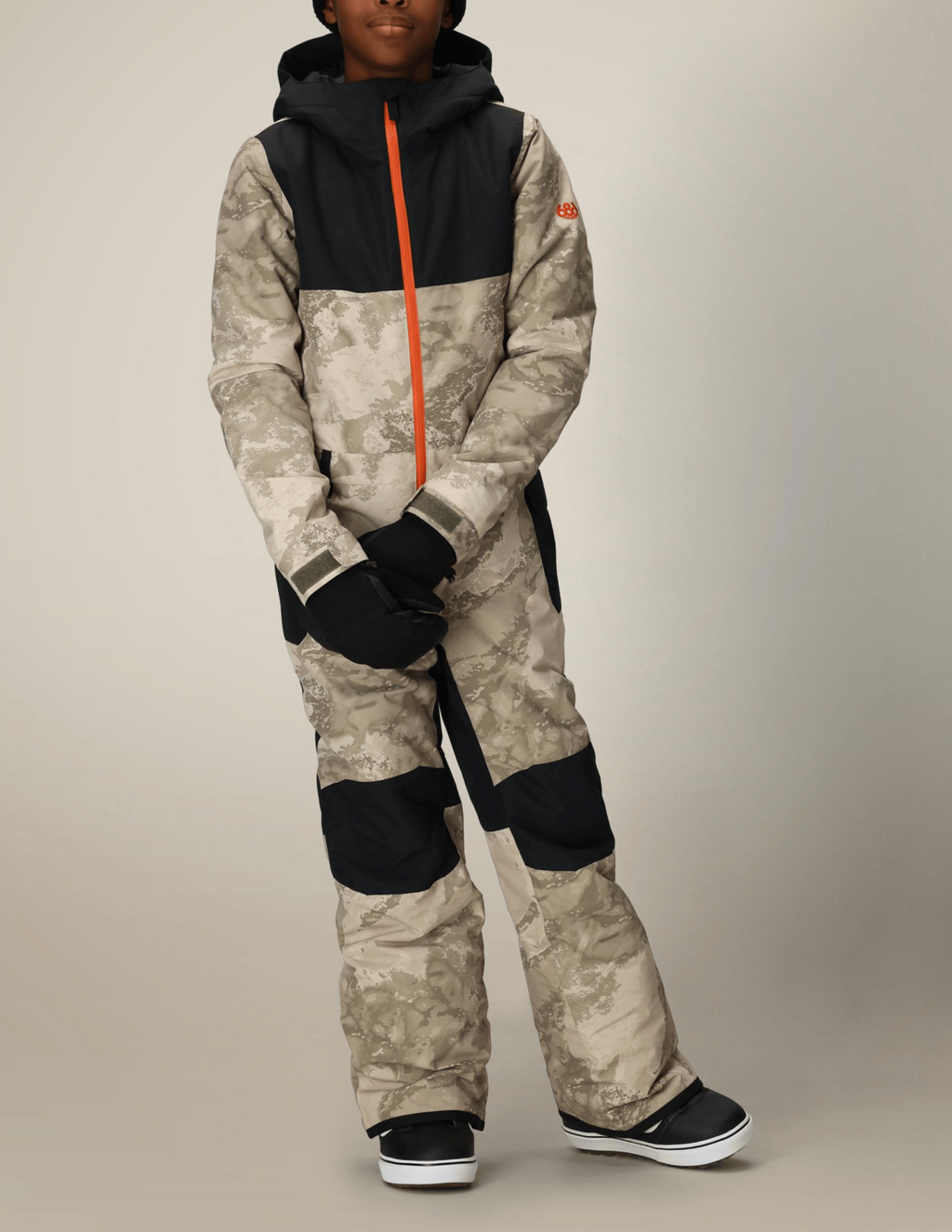 BOYS SHAZAM INSULATED ONE-PIECE - LIMESTONE HEMISPHERE CLRBLK