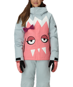 GIRLS SNAGGLETOOTH LUNA INSULATED JACKET - GERANIUM PINK COLORBLOCK
