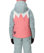 GIRLS SNAGGLETOOTH LUNA INSULATED JACKET - GERANIUM PINK COLORBLOCK
