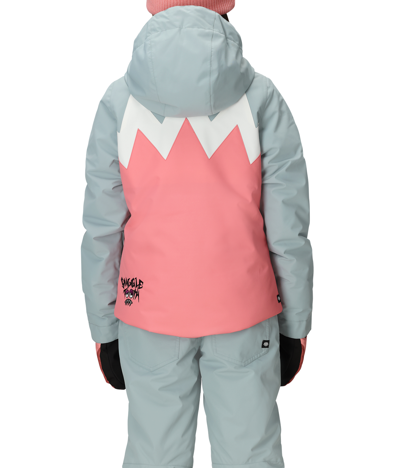 GIRLS SNAGGLETOOTH LUNA INSULATED JACKET - GERANIUM PINK COLORBLOCK