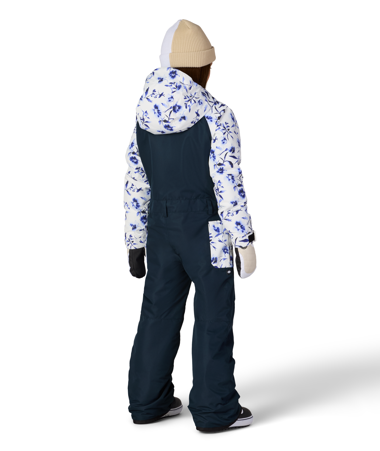 GIRLS SHINE INSULATED ONE-PIECE - BLUE PORCELAIN COLORBLOCK