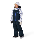 GIRLS SHINE INSULATED ONE-PIECE - BLUE PORCELAIN COLORBLOCK
