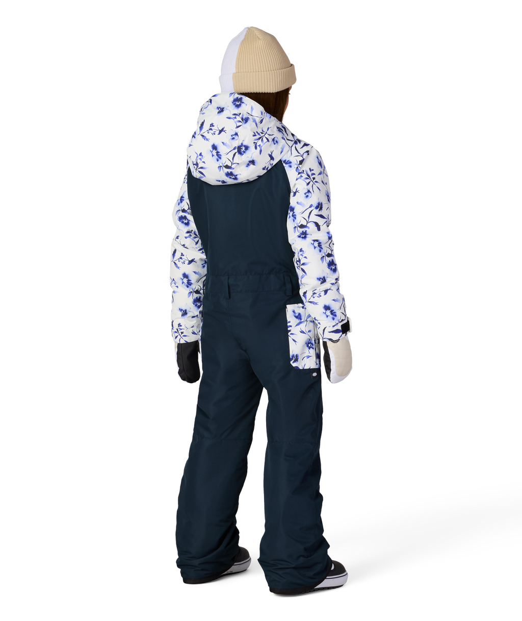 GIRLS SHINE INSULATED ONE-PIECE - BLUE PORCELAIN COLORBLOCK