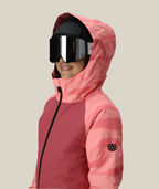 GIRLS SHINE INSULATED ONE-PIECE - ROSEWOOD COLORBLOCK