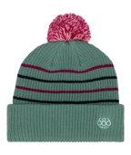 YOUTH POM BEANIE - DUSTY MARINE COLORBLOCK