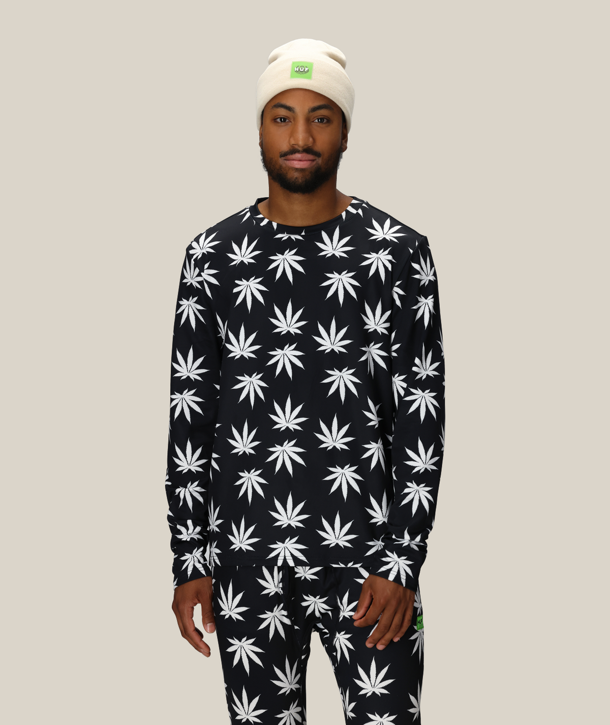 MENS PLANTLIFE BASE LAYER LS TOP - HUF PLANTLIFE