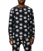 MENS PLANTLIFE BASE LAYER LS TOP - HUF PLANTLIFE
