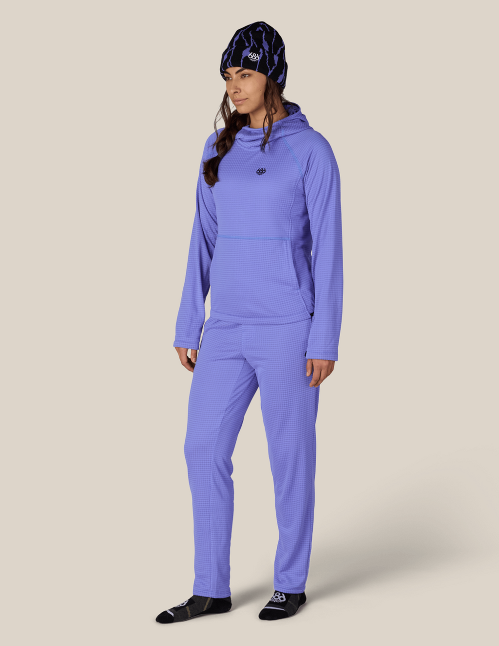 WOMENS MISSION GRID™ HOODY - ALPENGLOW BLUE
