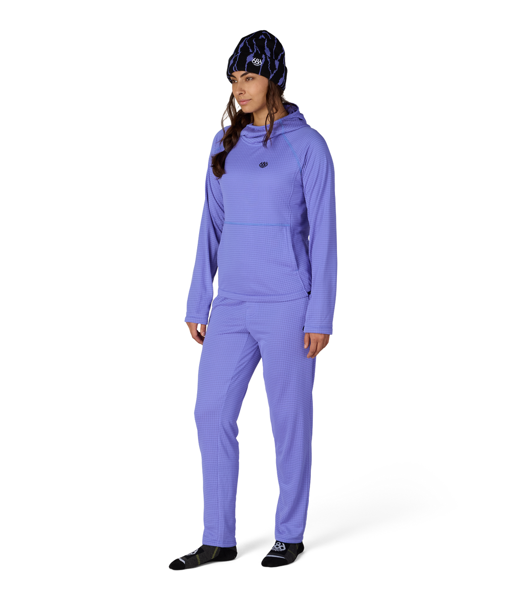 WOMENS MISSION GRID™ HOODY - ALPENGLOW BLUE