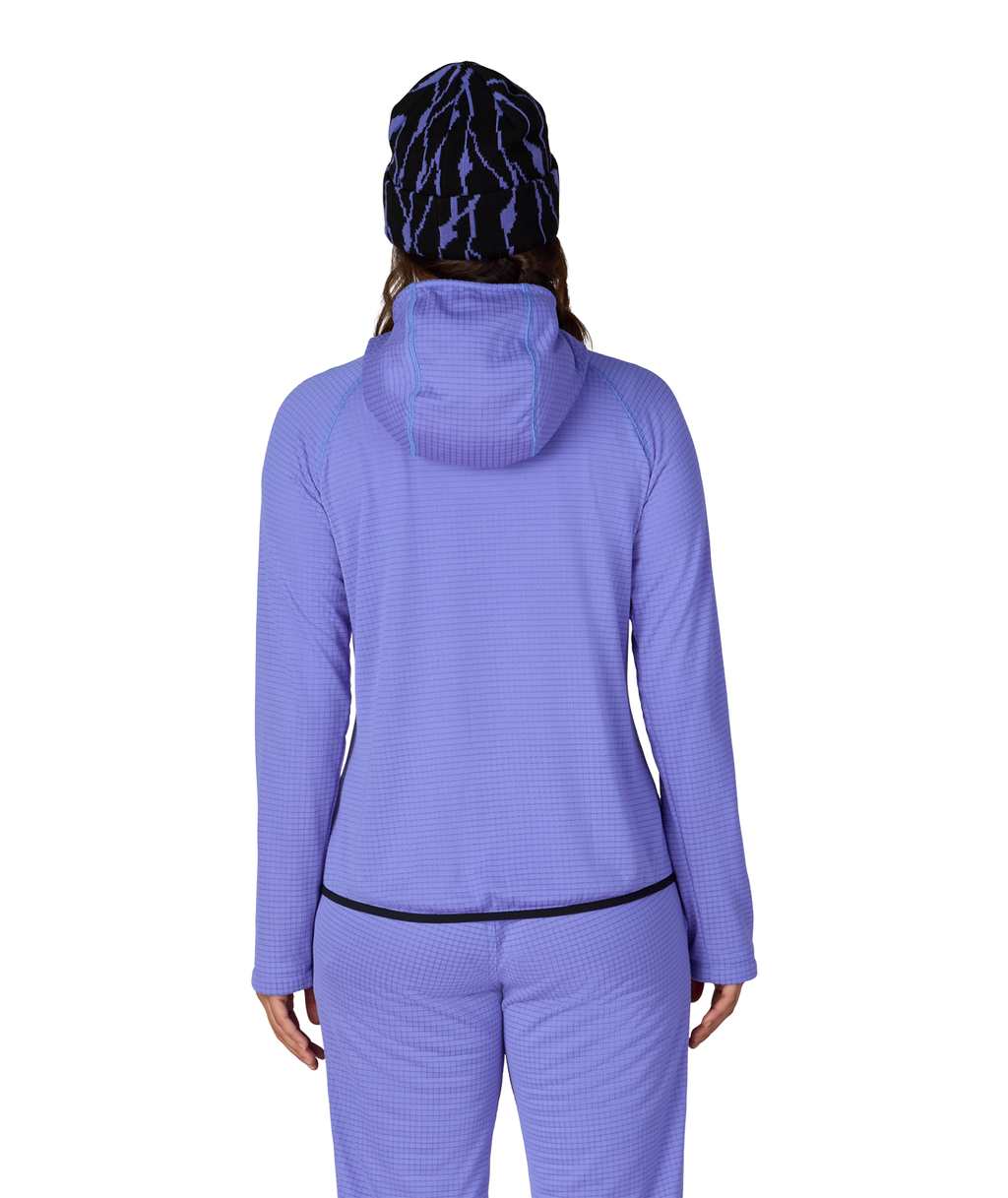 WOMENS MISSION GRID™ HOODY - ALPENGLOW BLUE