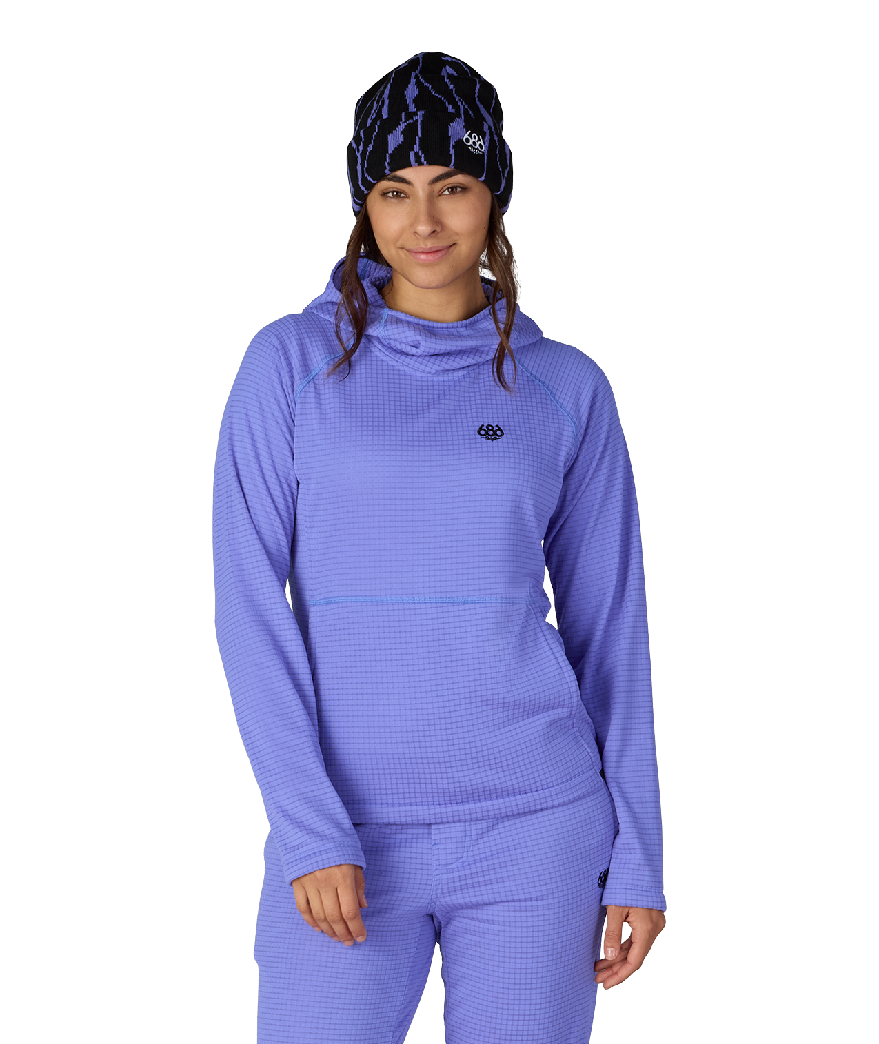 WOMENS MISSION GRID™ HOODY - ALPENGLOW BLUE