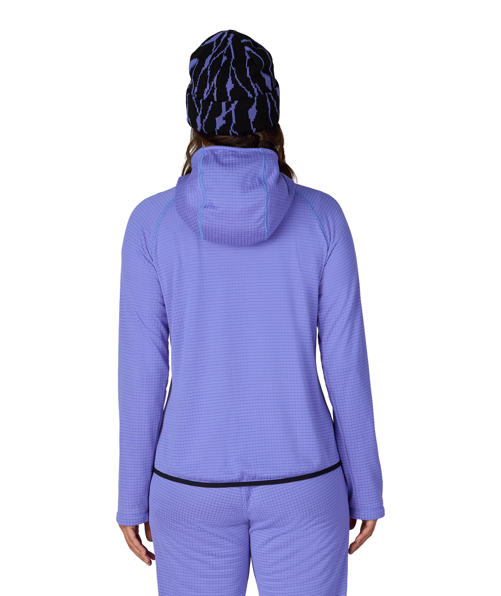 WOMENS MISSION GRID™ HOODY - ALPENGLOW BLUE