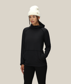WOMENS MISSION GRID™ HOODY - BLACK