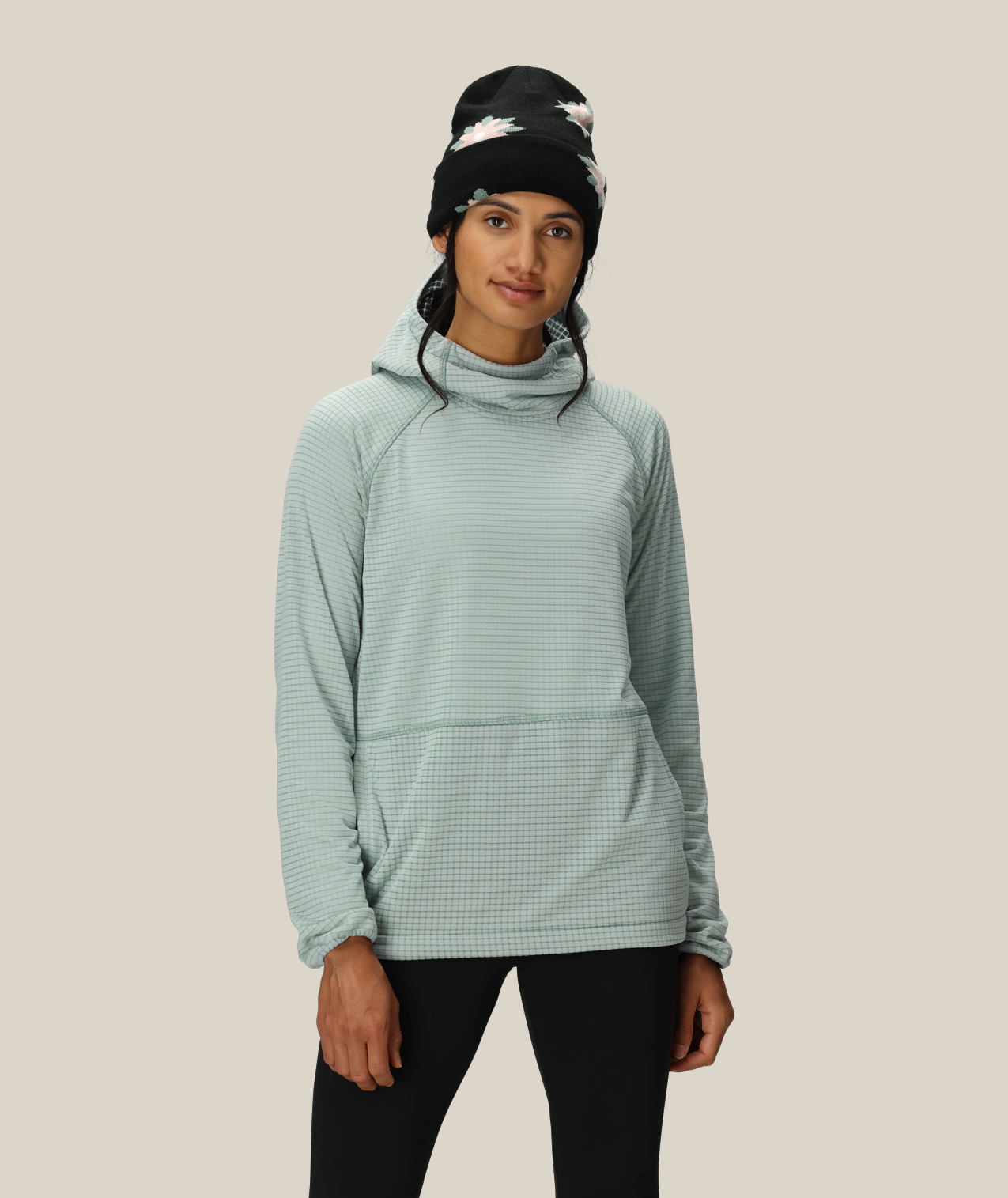 WOMENS MISSION GRID™ HOODY - DUSTY MARINE