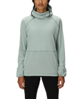 WOMENS MISSION GRID™ HOODY - DUSTY MARINE
