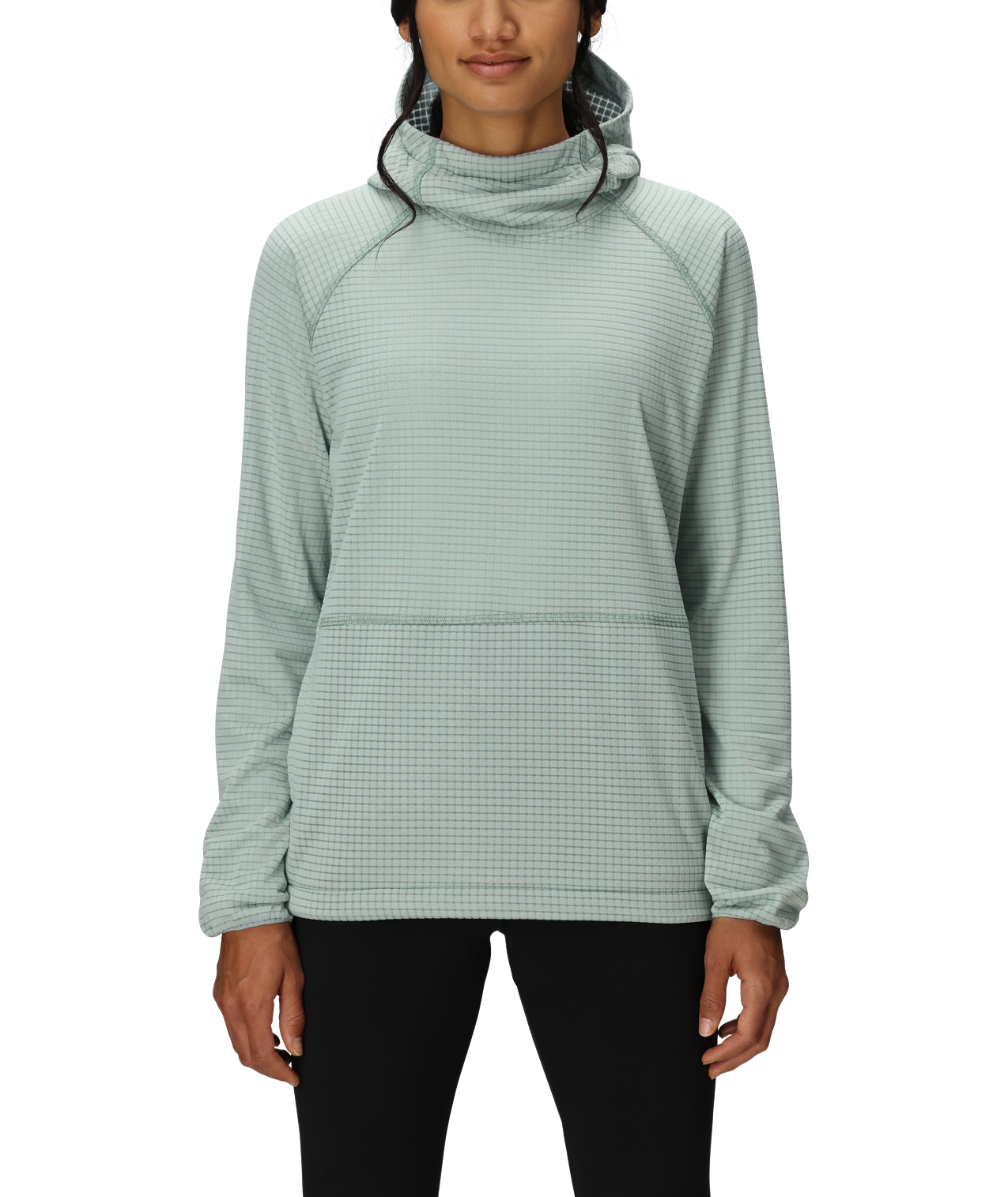 WOMENS MISSION GRID™ HOODY - DUSTY MARINE