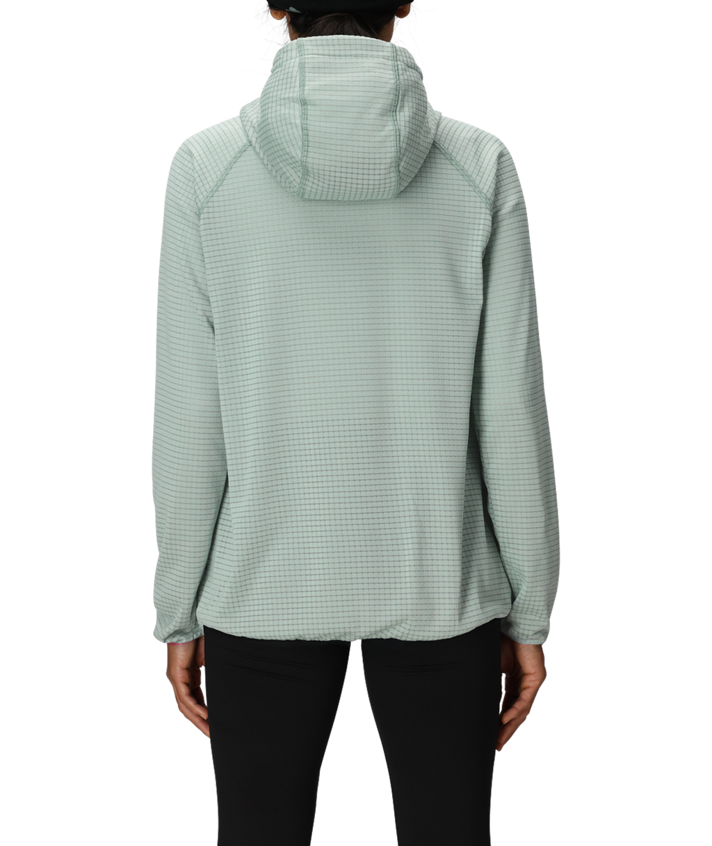 WOMENS MISSION GRID™ HOODY - DUSTY MARINE