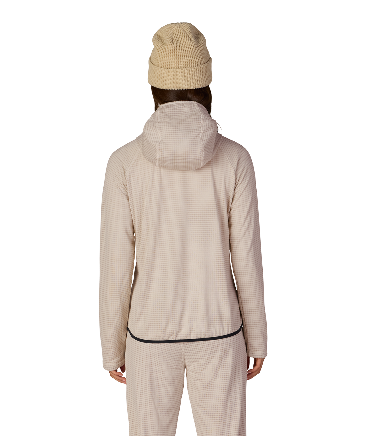 WOMENS MISSION GRID™ HOODY - LIMESTONE