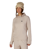 WOMENS MISSION GRID™ HOODY - LIMESTONE
