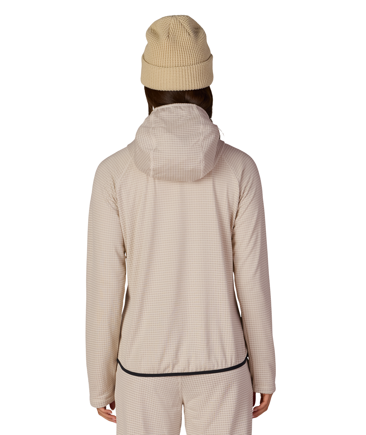 WOMENS MISSION GRID™ HOODY - LIMESTONE