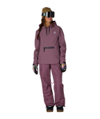 WOMENS WATERPROOF HOODY - BLACK PLUM
