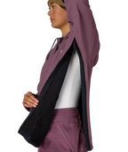 WOMENS WATERPROOF HOODY - BLACK PLUM