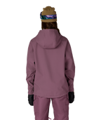 WOMENS WATERPROOF HOODY - BLACK PLUM