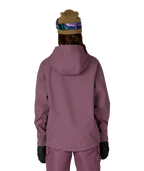 WOMENS WATERPROOF HOODY - BLACK PLUM