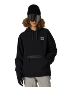 WOMENS WATERPROOF HOODY - BLACK