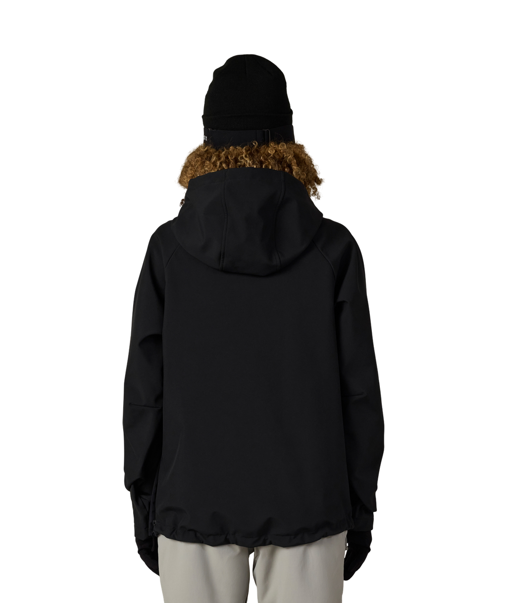 WOMENS WATERPROOF HOODY - BLACK