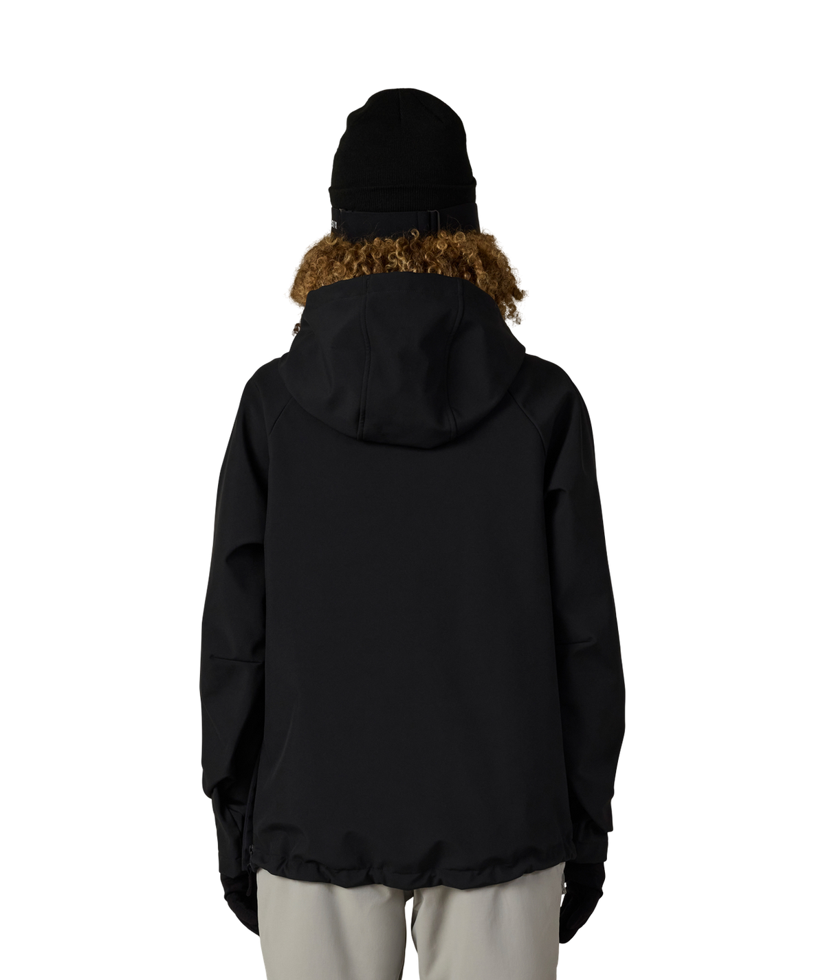 WOMENS WATERPROOF HOODY - BLACK