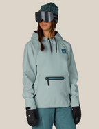 WOMENS WATERPROOF HOODY - DUSTY MARINE