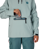 WOMENS WATERPROOF HOODY - DUSTY MARINE