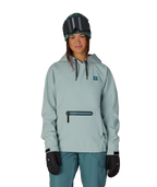 WOMENS WATERPROOF HOODY - DUSTY MARINE
