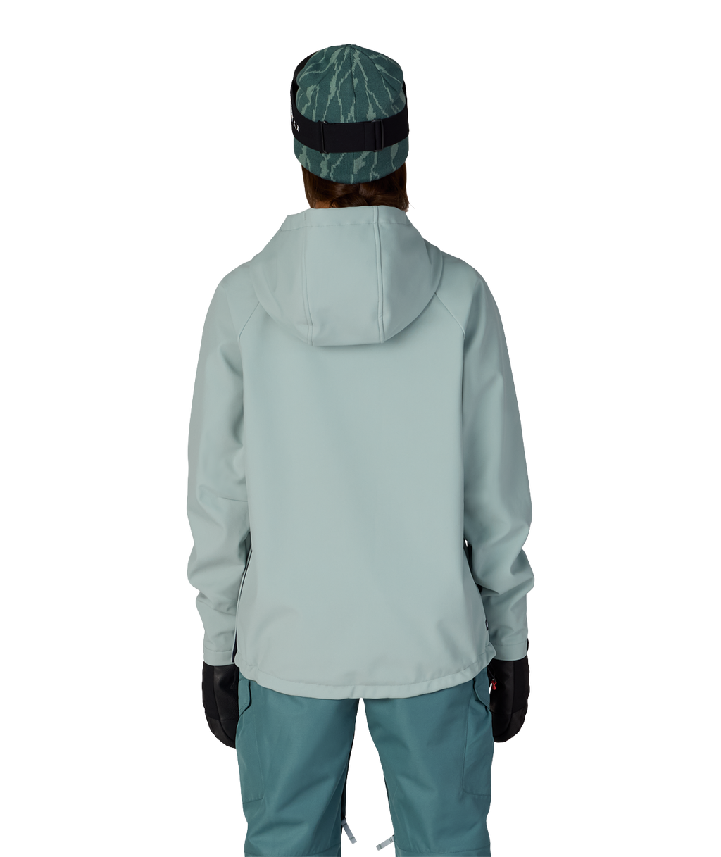 WOMENS WATERPROOF HOODY - DUSTY MARINE