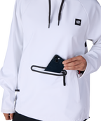 WOMENS WATERPROOF HOODY - WHITE