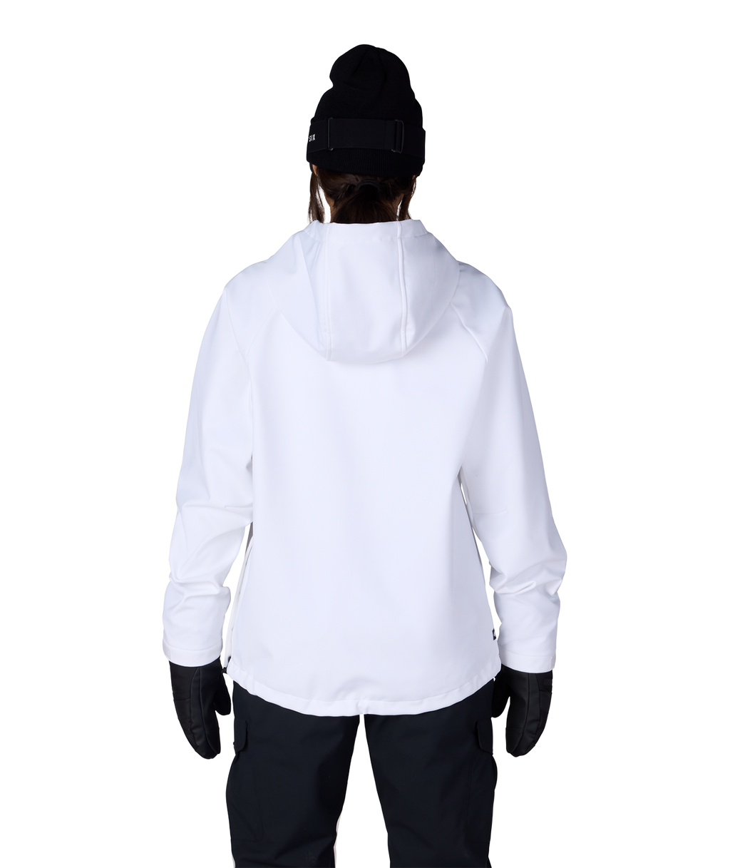 WOMENS WATERPROOF HOODY - WHITE