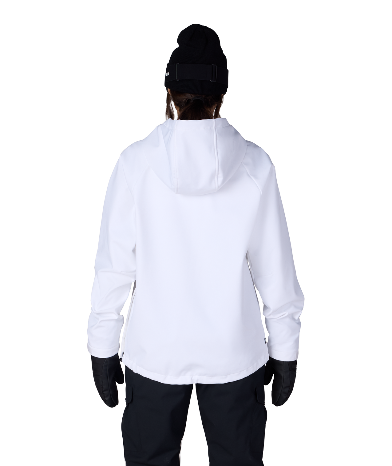 WOMENS WATERPROOF HOODY - WHITE