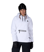 WOMENS WATERPROOF HOODY - WHITE